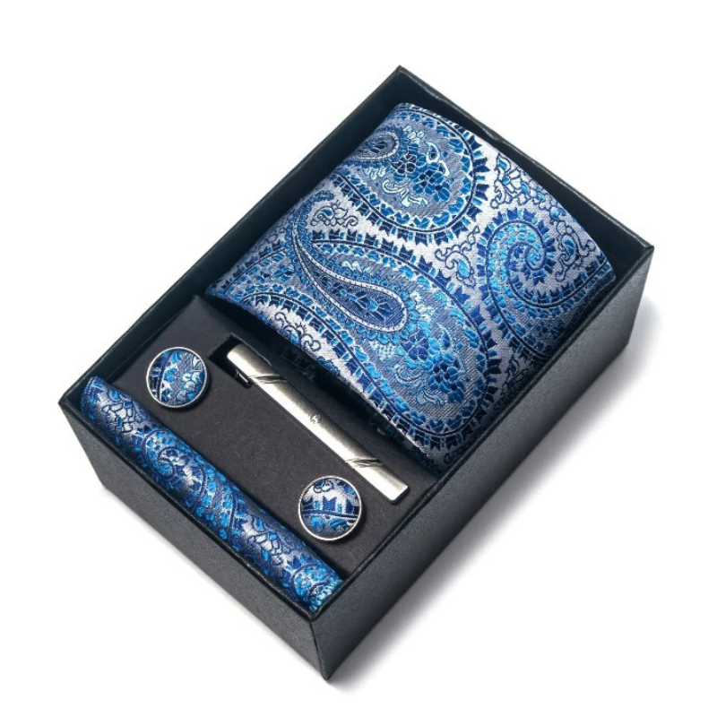 Tie Set, Tie, patterned tie set, Patterned Tie, men’s patterned tie set, maximus men accessories, luxury men accessories, formal patterned necktie set