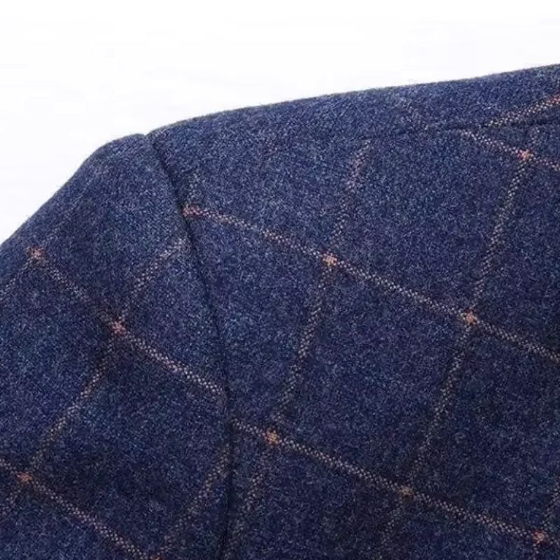 men’s plaid blazer, slim fit blazer, smart casual blazer, fashion men’s blazer, modern plaid jacket
