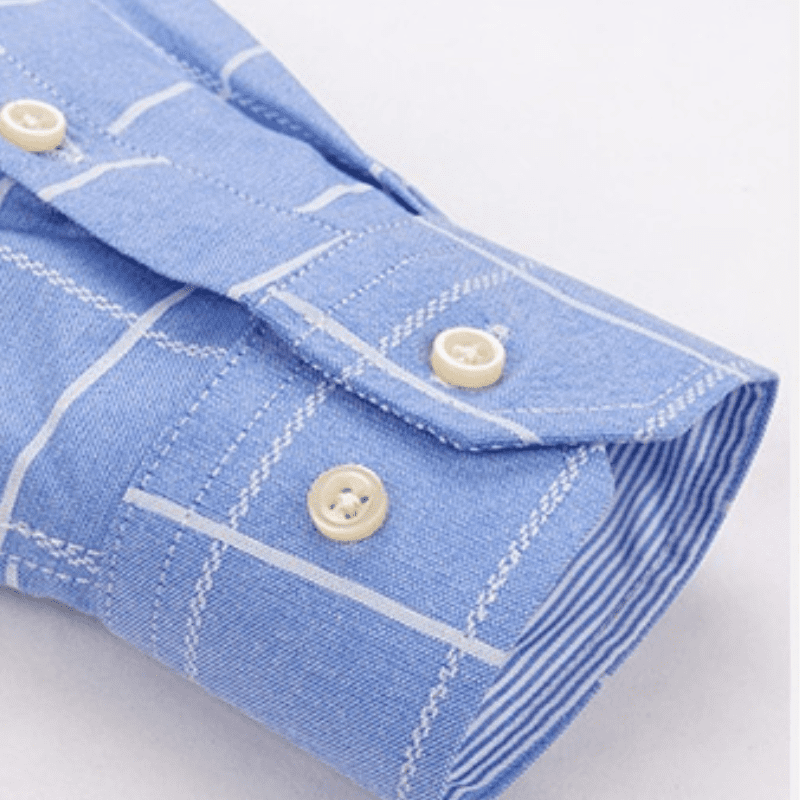 men plaid dress shirt, oxford cotton shirt, men formal shirt, smart casual shirt, luxury menswear