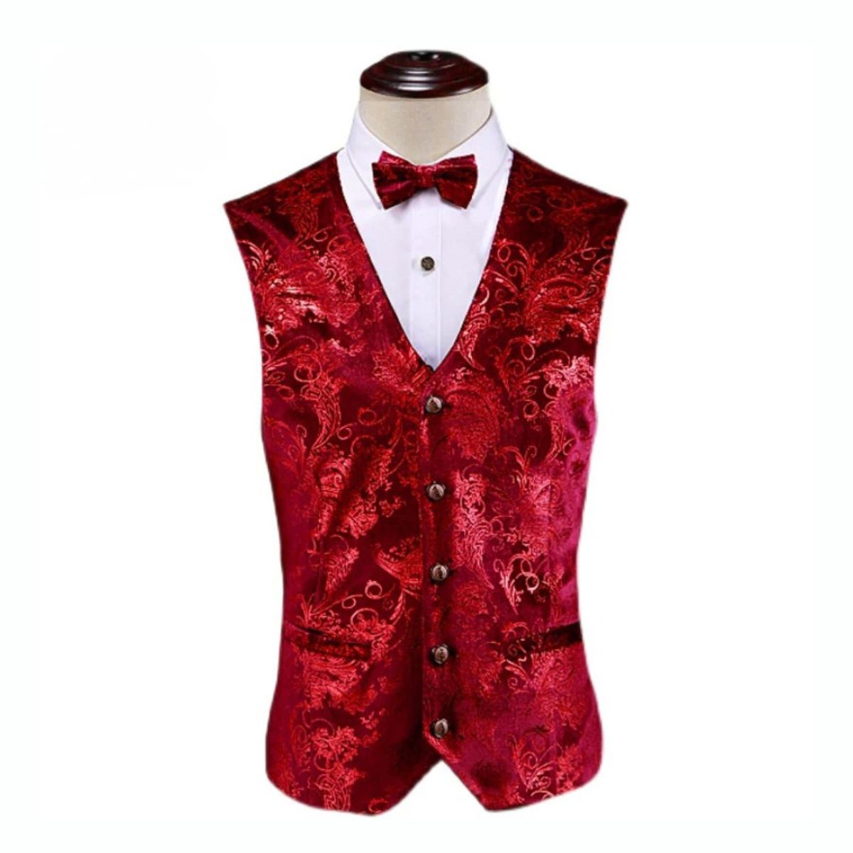 men’s luxury waistcoat, patterned men’s vest, slim fit waistcoat, formal men’s vest, men’s fashion waistcoat
