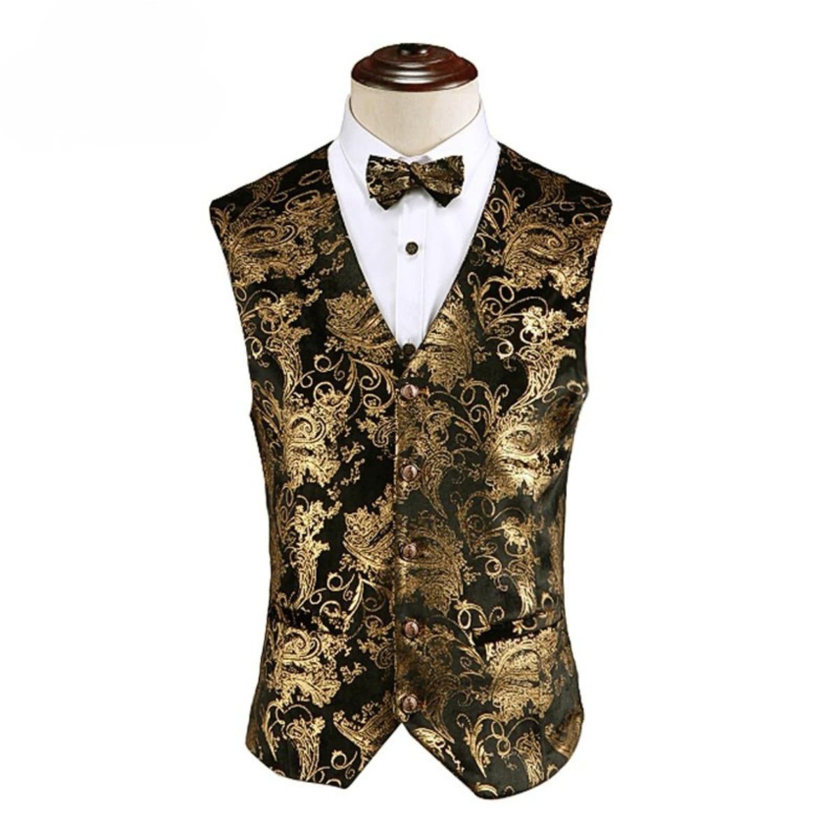 men’s luxury waistcoat, patterned men’s vest, slim fit waistcoat, formal men’s vest, men’s fashion waistcoat