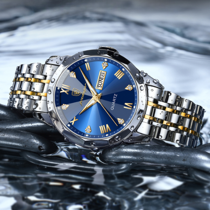 Wristwatch, stainless steel men’s watch, Quartz Wristwatch, Men’s Wristwatch, Men’s Quartz Wristwatch, men’s poedgar watch, luxury men’s dress watch, 3 bar water resistant watch
