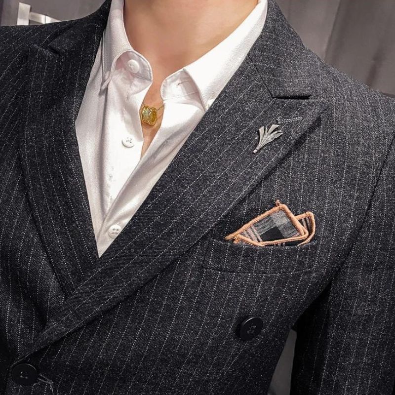 suit, striped suit, men’s suit, Men's Striped Suit, Men's Striped Double-Breasted Suit, Men's Slim Striped Suit, Men's Slim Striped Double-Breasted Suit, Men's Double-Breasted Suit, double-breasted suit