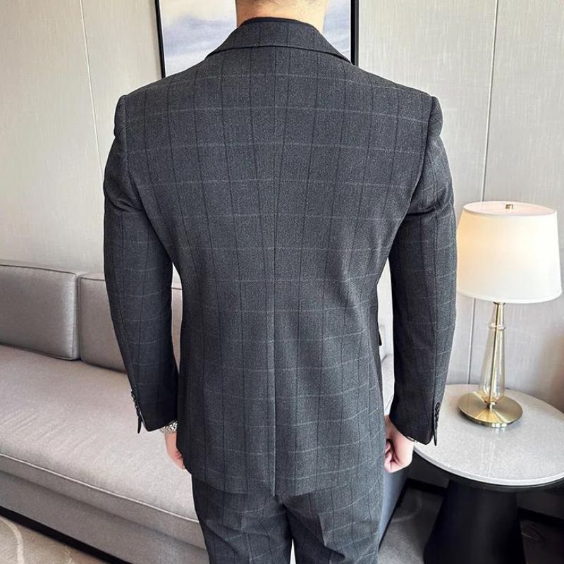 suit, stylish menswear, men’s suit, Men’s Checkered Suit, Men’s Checkered Style Suit, mens formal suit, checkered suit