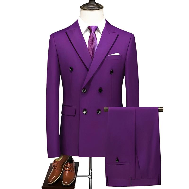 double breasted two piece suit, elegant men’s suit, smart casual men’s suit, classic men’s suit, modern two piece suit
