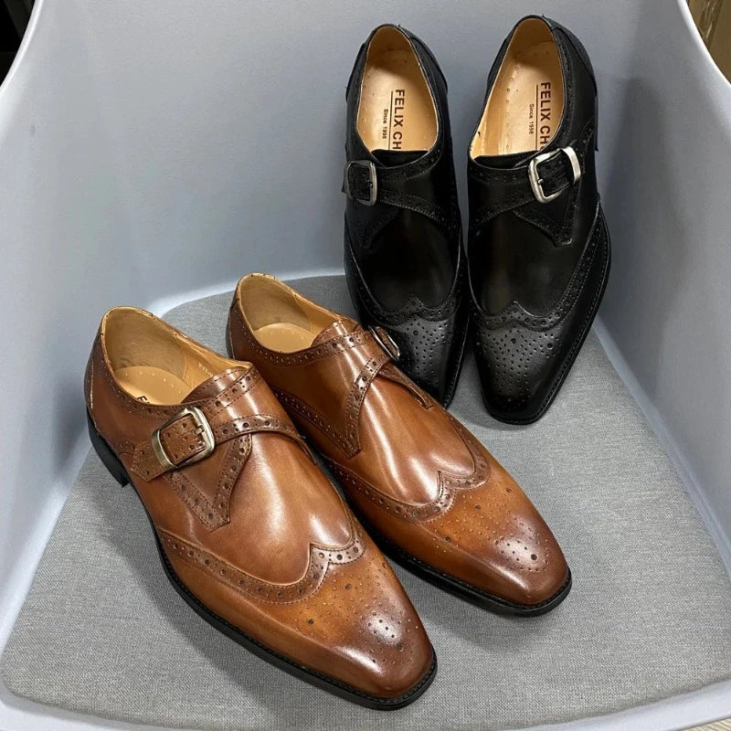 men’s italian leather shoes, genuine leather dress shoes men, italian style dress shoes, luxury men’s leather shoes, men’s buckle dress shoes