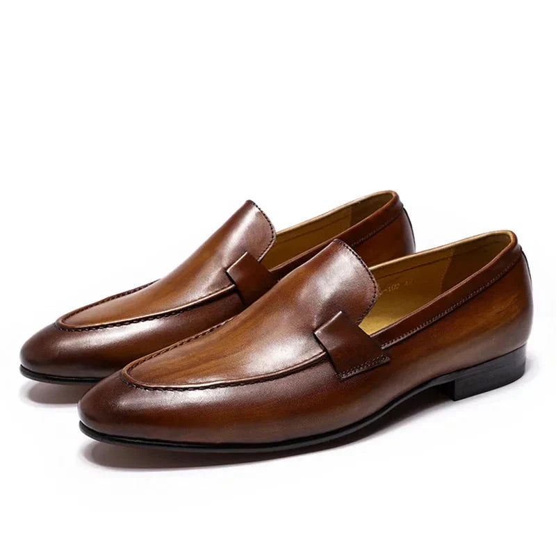 minimalist loafers, minimalist leather shoes, men’s leather loafers, men’s casual smart loafers, men's loafers, luxury men’s footwear, loafers, leather loafers, genuine leather loafers