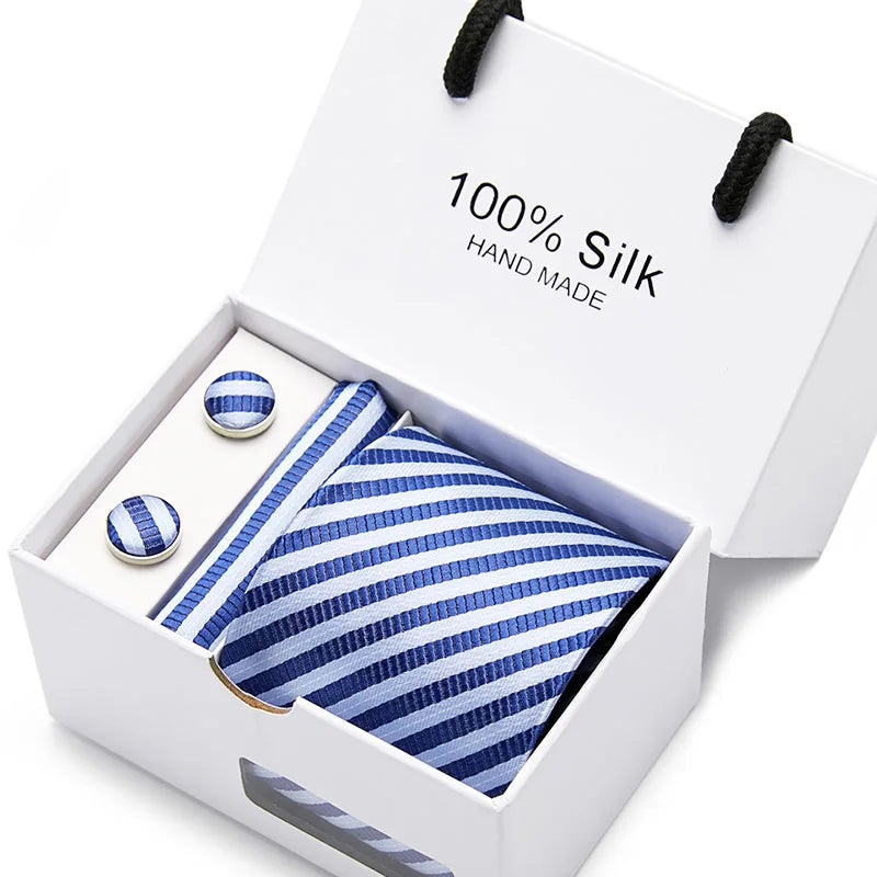 Tie Set, Tie, Striped Tie Set, striped tie gift box, Silk Tie Set, silk striped tie set, Silk Striped Tie, men’s silk tie set, men striped tie set, maximus men accessories, luxury men accessories