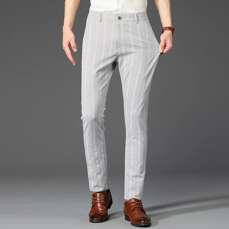 Calça Social Masculina Listrada Premium Maximus