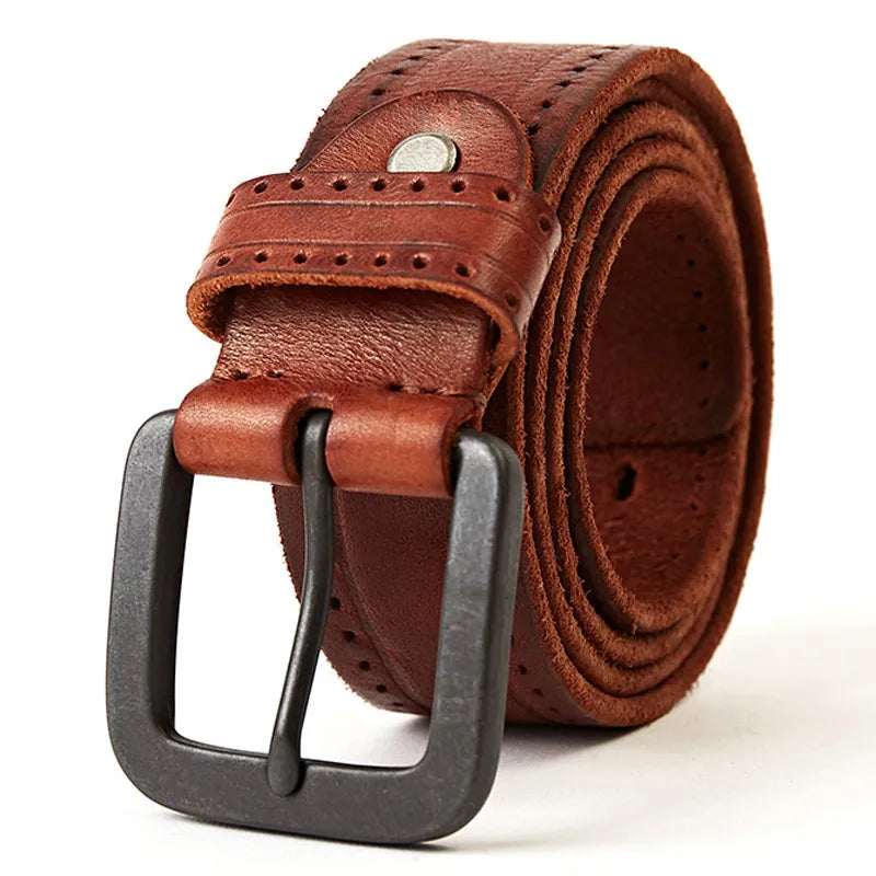 Cinto Masculino de Couro Vintage Maximus