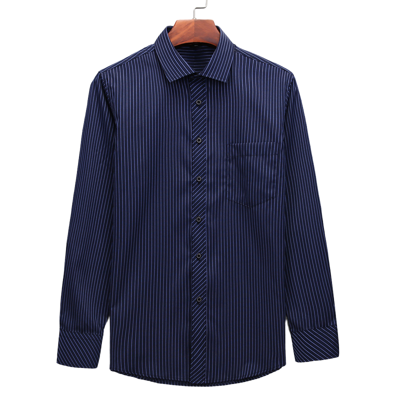 men premium striped dress shirt, striped mens shirt, cotton blend dress shirt, smart casual shirt men, formal menswear