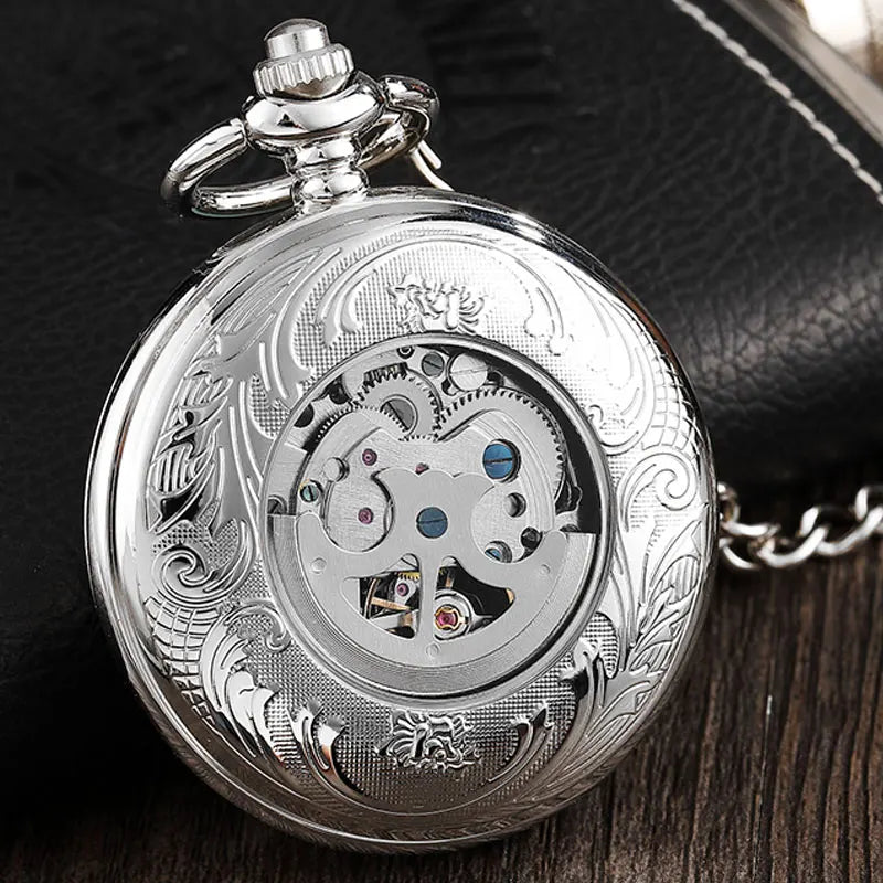 engraved pocket watch, mechanical pocket watch, automatic pocket watch, vintage pocket watch, men’s pocket watch, classic pocket watch, Maximus watch accessories