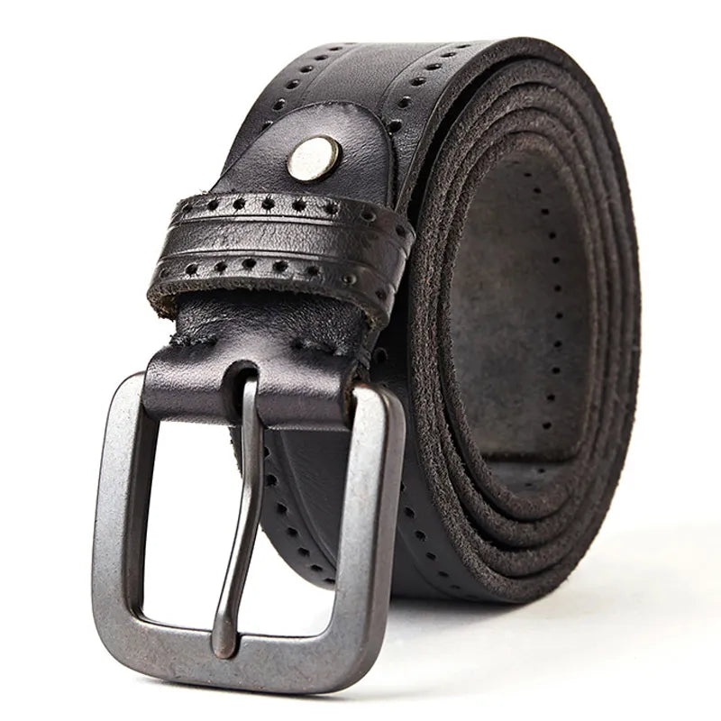 Cinto Masculino de Couro Vintage Maximus