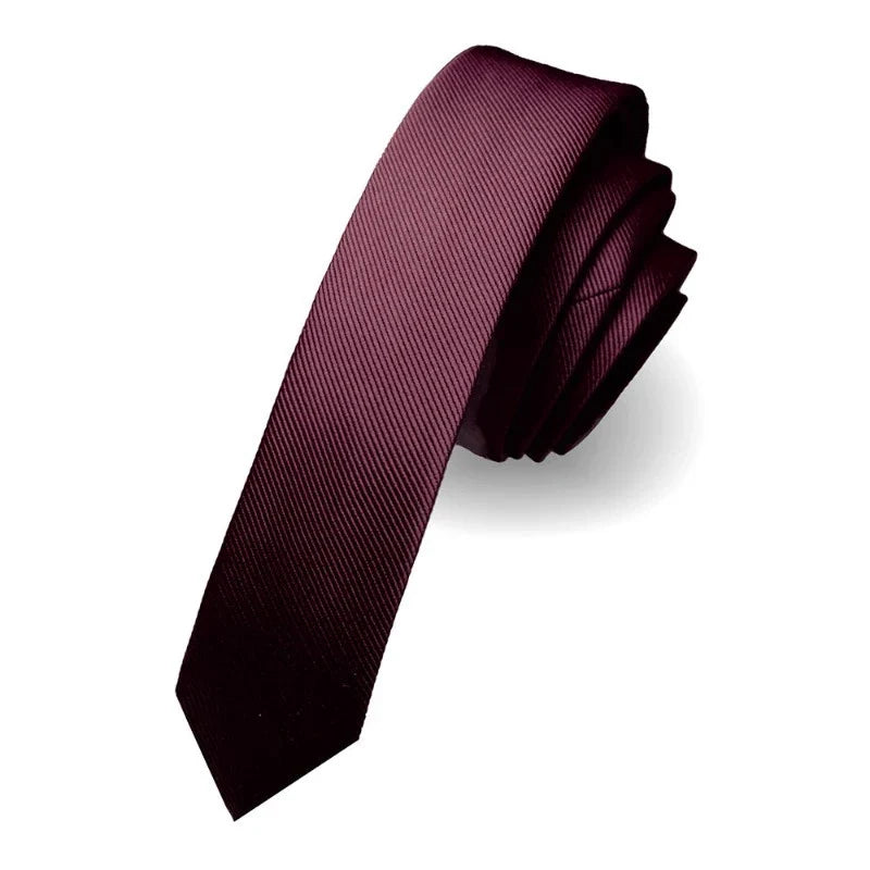 Tie, Slim Tie, slim solid tie, minimalist men necktie, men’s slim silk tie, maximus men accessories, formal slim tie for men
