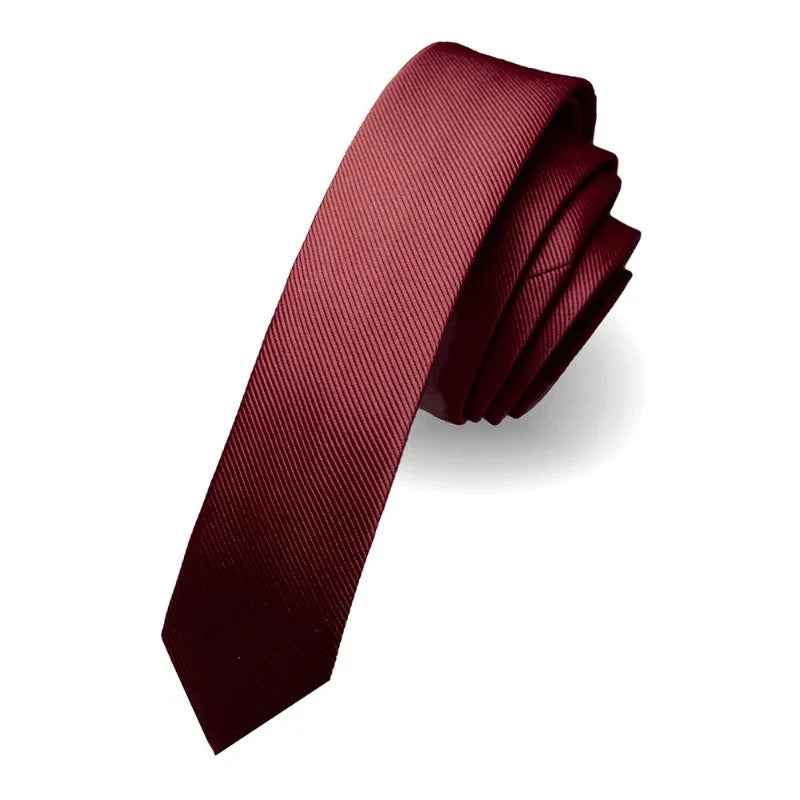 Tie, Slim Tie, slim solid tie, minimalist men necktie, men’s slim silk tie, maximus men accessories, formal slim tie for men