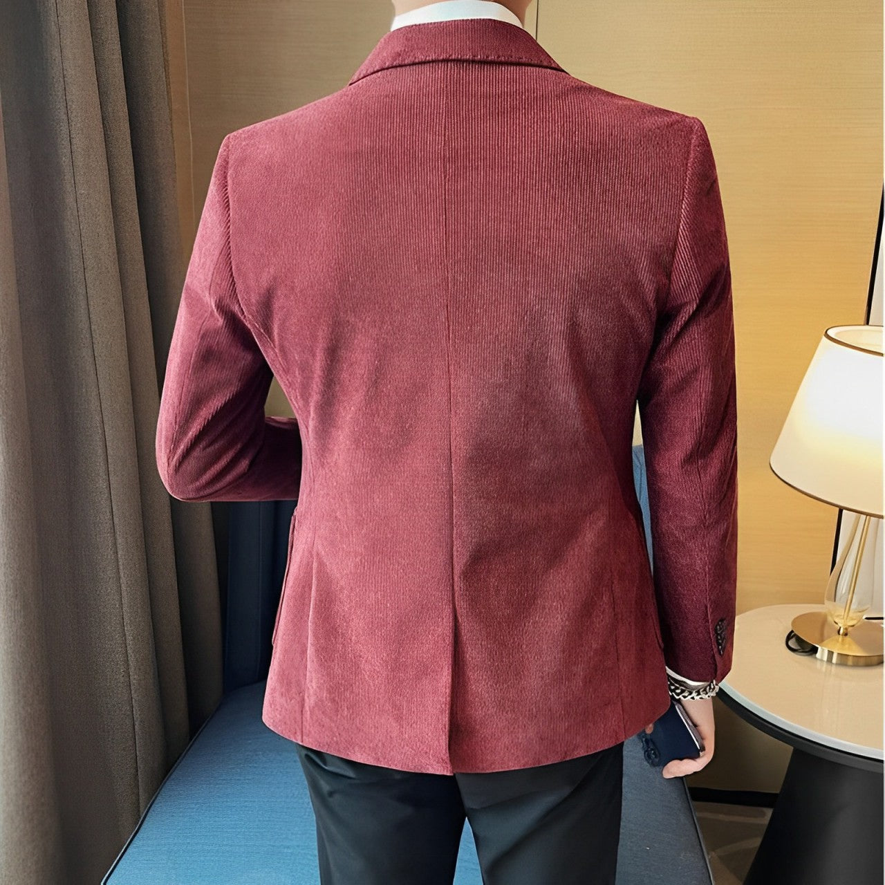 suede style blazer, men’s slim blazer, Maximus blazer, casual suede jacket, elegant men's blazer
