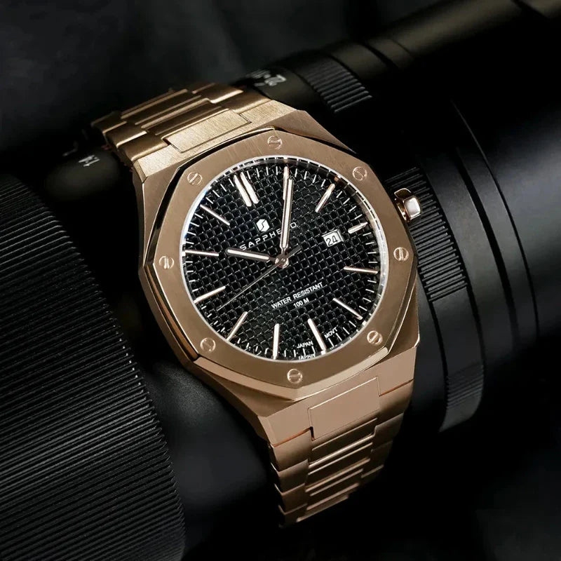 Wristwatch, stainless steel luxury watch, sapphire men’s wrist watch, Quartz Wristwatch, Octagonal men’s watch, Men’s Wristwatch, Men’s Sapphire Wristwatch, Men’s Quartz Wristwatch, Men’s Octagonal Sapphire Wristwatch, luxury men’s wristwatch