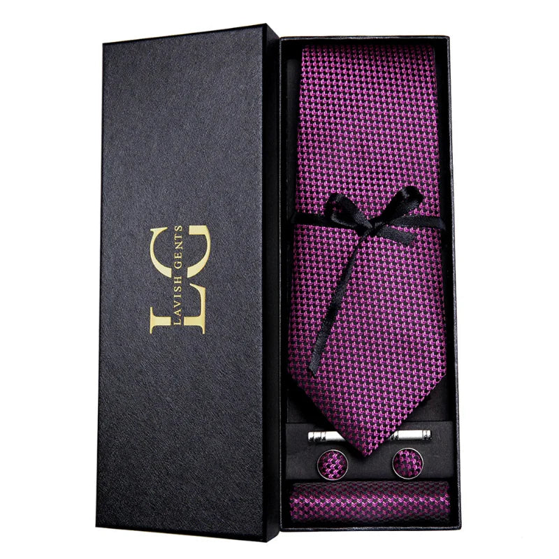 wedding tie gift set, Tie Set, Tie, silk tie and pocket square, patterned tie set, men’s formal accessories set, Maximus luxury, Luxury Tie Set, luxury silk tie set, Luxury Patterned Tie Set, elegant men accessories