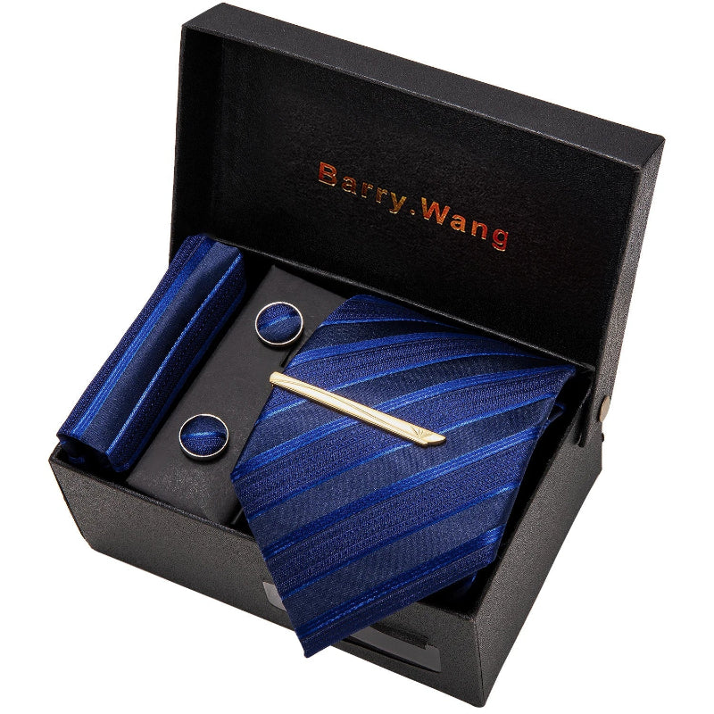 Tie Set, Tie, Striped Tie Set, striped tie gift box, Striped Tie, men’s striped tie set, men striped tie set, maximus men accessories, formal men accessories