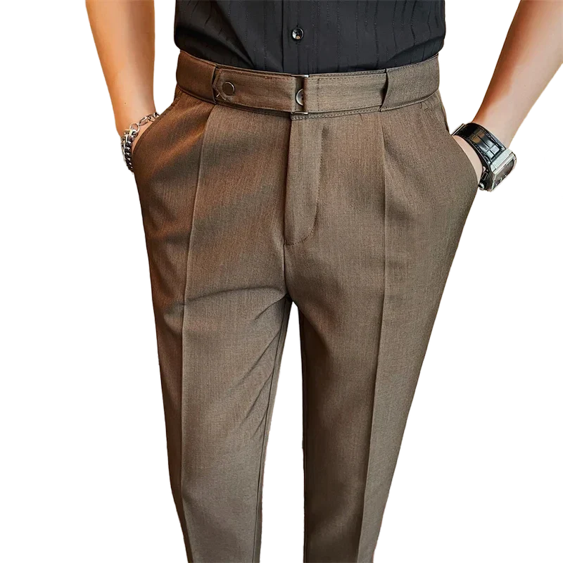 men’s slim fit tailored trousers, smart casual men’s pants, formal men’s trousers, men’s workwear pants, men’s dress trousers