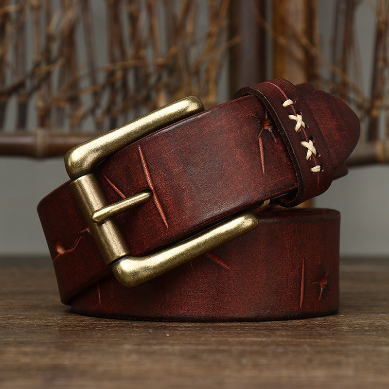 vintage leather belt for men, genuine leather men belt, classic men leather belt, formal and casual men belt, maximus men accessories
