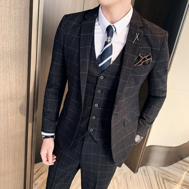 suit, Modern Suit, modern men’s suit, Modern Checkered Men’s Suit, men’s suit, checkered suit, checkered men’s suit