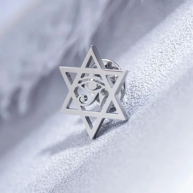 suit brooch, Star of David Suit Brooch, star of david brooch, Star of David, silver suit brooch, men’s suit brooch, men’s lapel pin, formal men’s accessories, brooch
