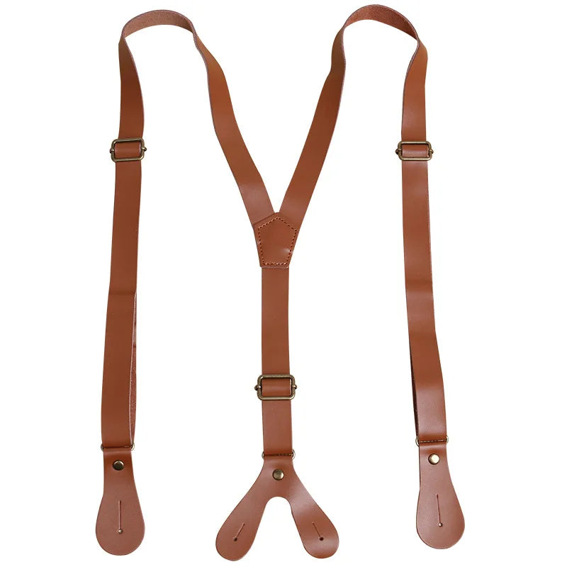 vintage men’s suspenders, Suspenders, men’s suspenders, men’s leather suspenders, men’s fashion accessories, genuine leather suspenders, classic men’s suspenders