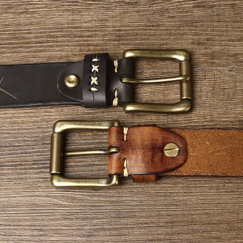vintage leather belt for men, genuine leather men belt, classic men leather belt, formal and casual men belt, maximus men accessories