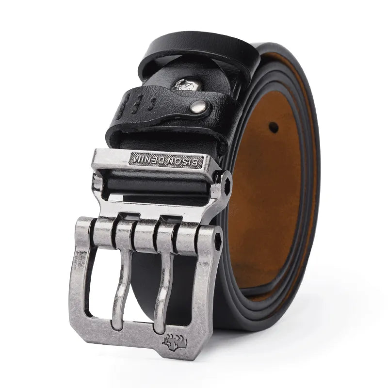 bison leather belt for men, genuine leather men belt, casual men leather belt, premium men accessories, maximus men accessories
