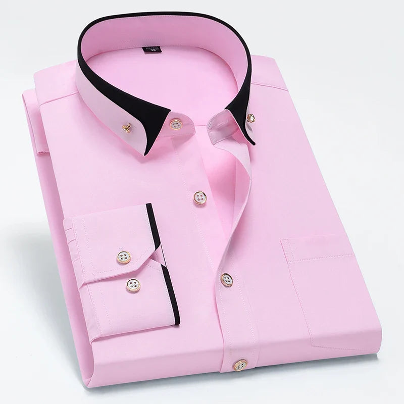 tailored men dress shirt, stretch formal shirt men, premium men shirt, men dress shirt with elastane, men dress shirt, elegant men formal shirt, dress shirt
