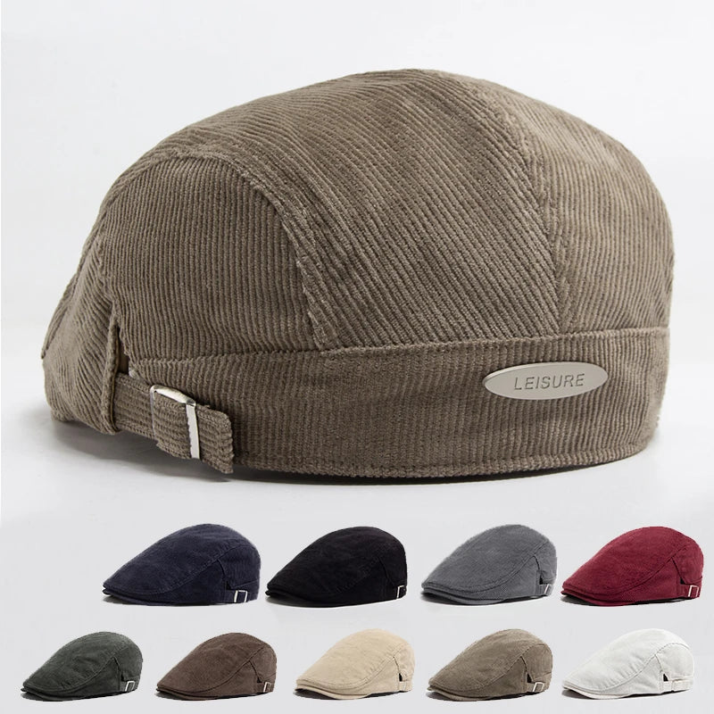 stylish men’s hat, Ribbed men’s beret Maximus, Ribbed Men’s Beret, Ribbed Beret, Plaid men’s beret, Men’s Beret, cotton polyester beret men, adjustable men’s beret Maximus