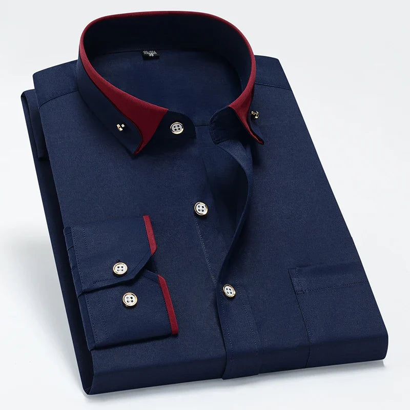 tailored men dress shirt, stretch formal shirt men, premium men shirt, men dress shirt with elastane, men dress shirt, elegant men formal shirt, dress shirt