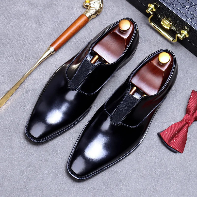 premium leather dress shoes men, slip-on formal shoes men, classic men’s leather shoes, elegant men’s dress footwear, professional men’s formal shoes
