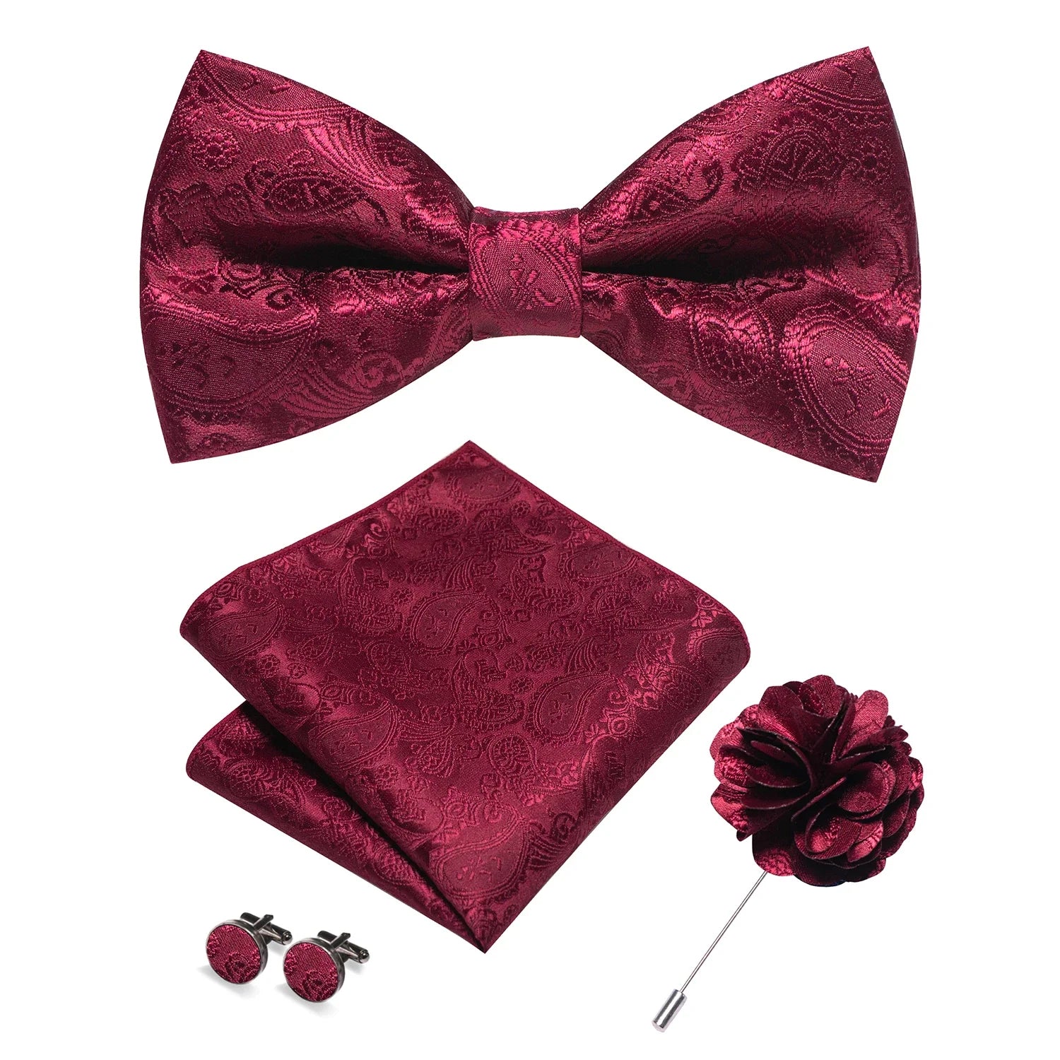 Elegant Patterned Bow Tie Set Maximus