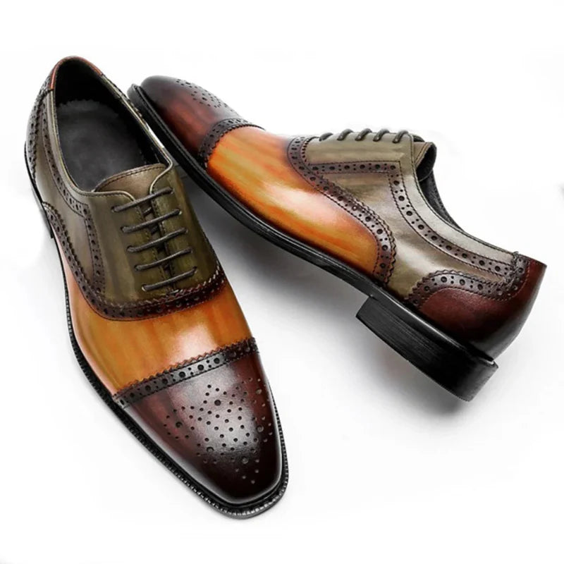 Sapato Oxford Italiano de Couro, Sapato de Couro, Sapato Oxford, Sapato Italiano, sapato tricolor