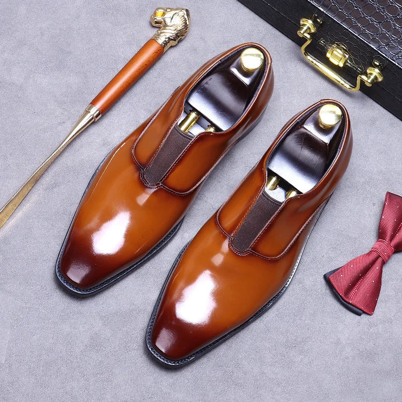 premium leather dress shoes men, slip-on formal shoes men, classic men’s leather shoes, elegant men’s dress footwear, professional men’s formal shoes