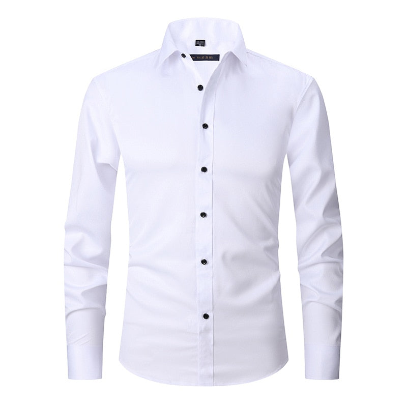 men comfort dress shirt, stretch dress shirt men, smart casual shirt men, premium mens shirt, formal men shirt