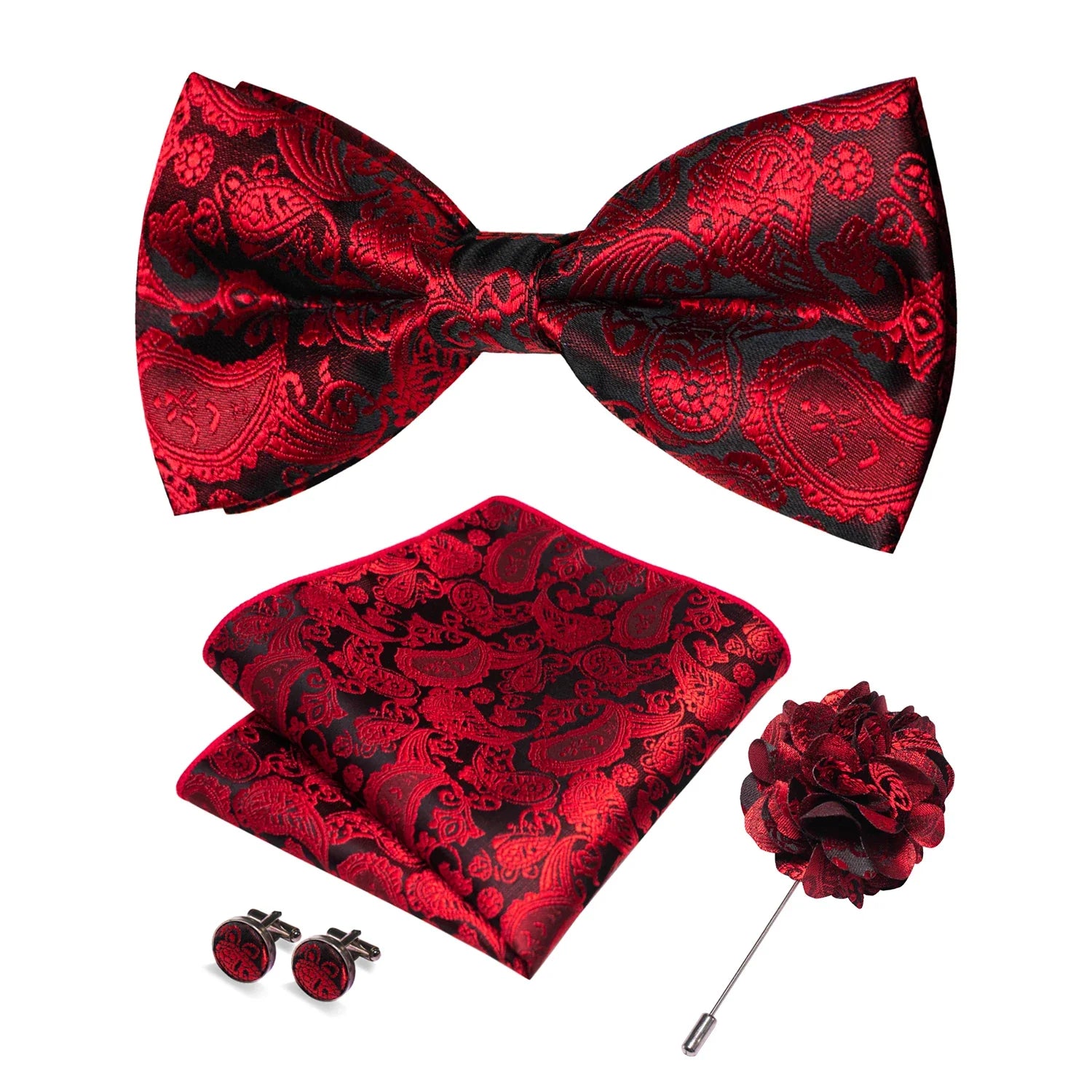 Elegant Patterned Bow Tie Set Maximus