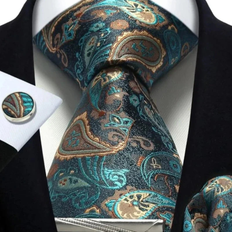 Tie Set, Tie, silk tie set for men, Silk Tie Set, Silk Tie, silk patterned tie set, men’s silk tie set, maximus men accessories, luxury men accessories, formal tie gift box