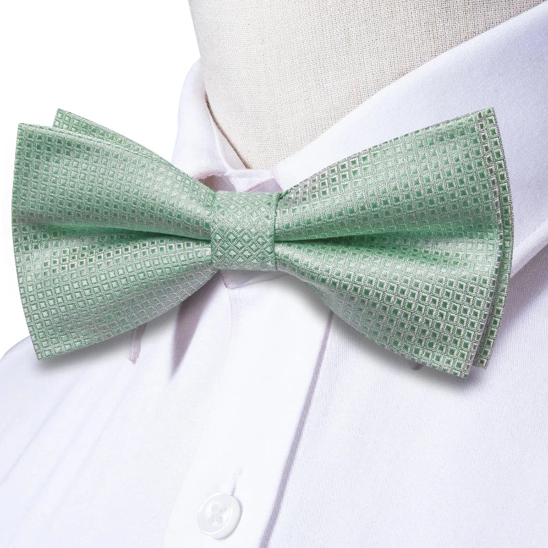 mint green bow tie set, men’s bow tie set, formal men accessories, bow tie and pocket square set, maximus men accessories