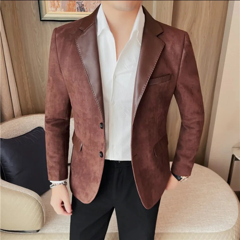 men’s velvet blazer, luxury men’s blazer, smart casual blazer, formal men’s blazer, Maximus blazer