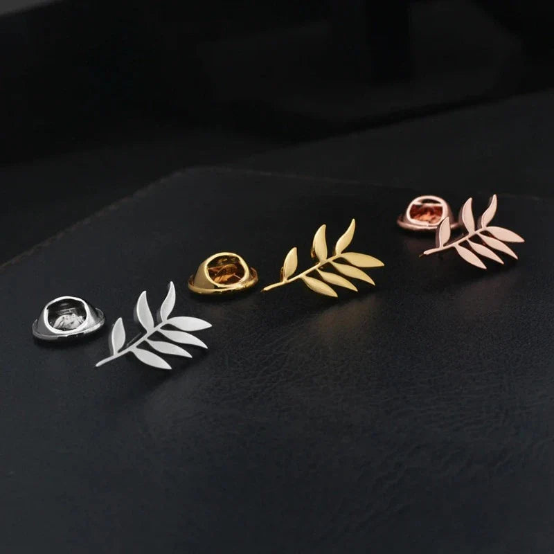 suit brooch, stainless steel lapel brooch, Olive Branch Suit Brooch, olive branch brooch, men’s suit brooch, Men’s Olive Branch Suit Brooch, luxury men accessories, formal suit pin, brooch
