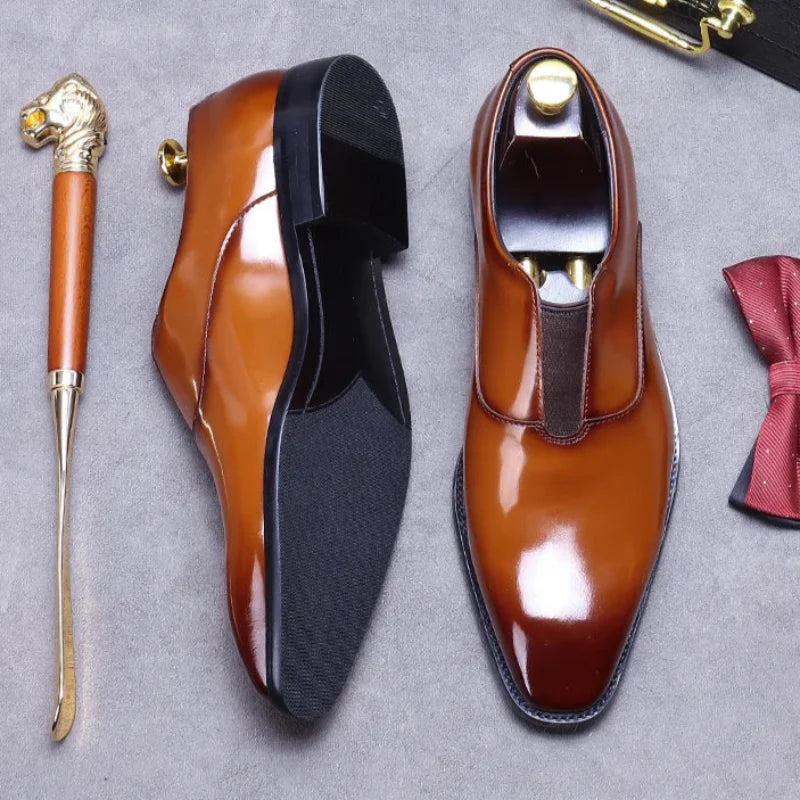 premium leather dress shoes men, slip-on formal shoes men, classic men’s leather shoes, elegant men’s dress footwear, professional men’s formal shoes