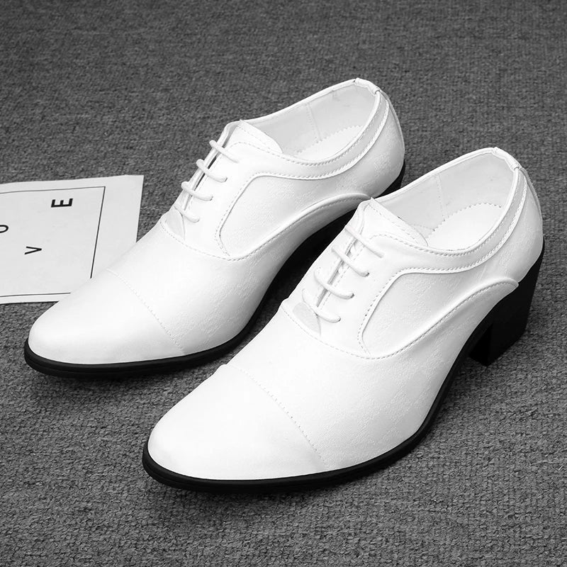 men’s formal shoes, elegant dress shoes, business shoes for men, sophisticated footwear, synthetic leather formal shoes, Maximus shoes