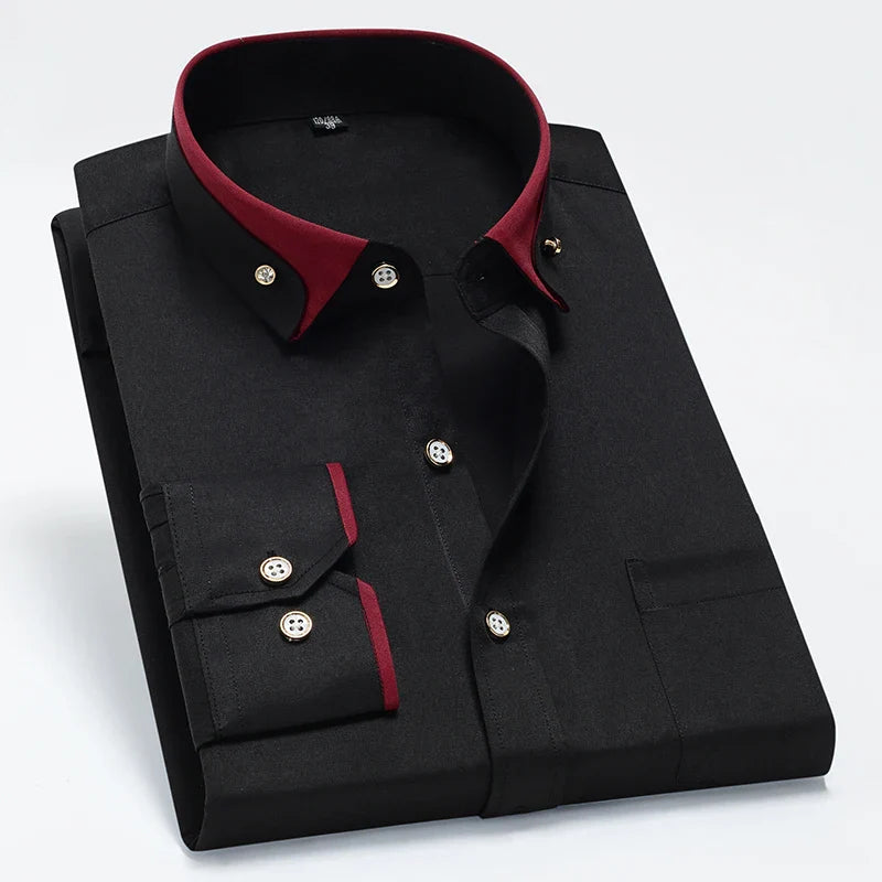 tailored men dress shirt, stretch formal shirt men, premium men shirt, men dress shirt with elastane, men dress shirt, elegant men formal shirt, dress shirt