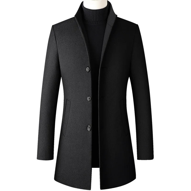 Men’s overcoat, long men’s coat, casual men’s overcoat, elegant men’s coat, classic men’s outerwear