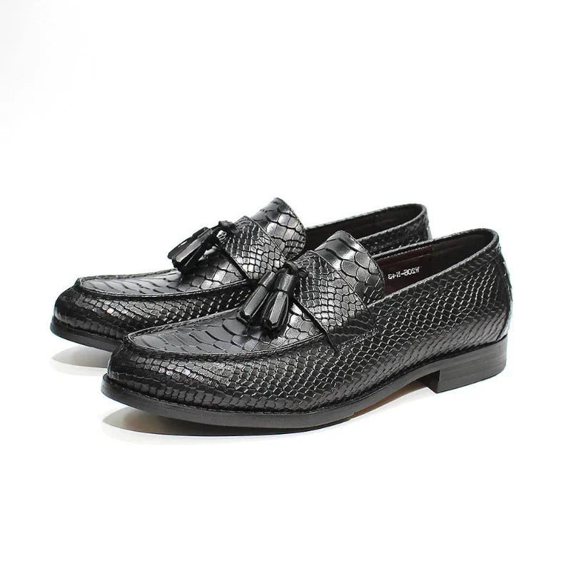 slip on men’s loafers, men’s cobra leather loafer, men's loafers, luxury men’s loafers, loafers, Leather Loafer, italian leather loafers, genuine leather men’s shoes