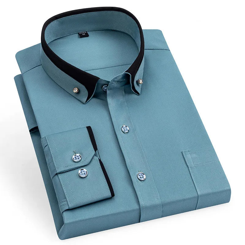 tailored men dress shirt, stretch formal shirt men, premium men shirt, men dress shirt with elastane, men dress shirt, elegant men formal shirt, dress shirt