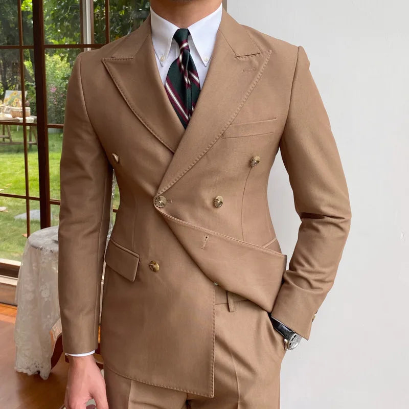men's double-breasted blazer, English style blazer, Maximus blazer, slim fit men's blazer, premium men's fashion